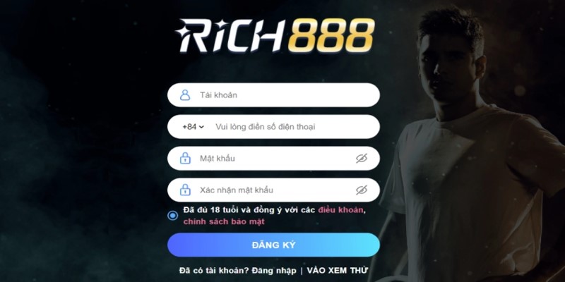 Hướng dẫn đăng ký Rich88 chỉ vài phút